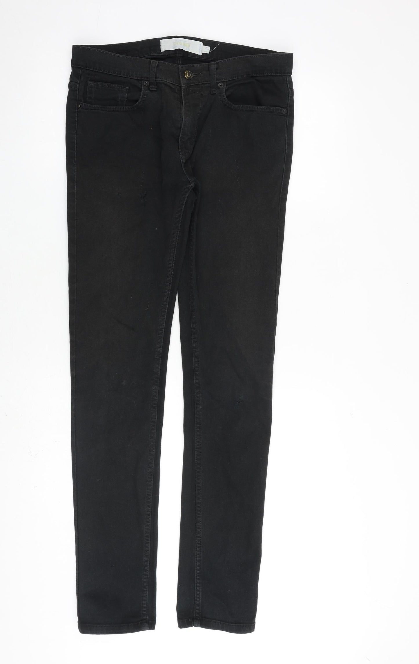 Mens UK Size 30 in Topman Slim Fit Skinny Black Jeans