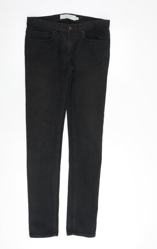 Mens UK Size 30 in Topman Slim Fit Skinny Black Jeans