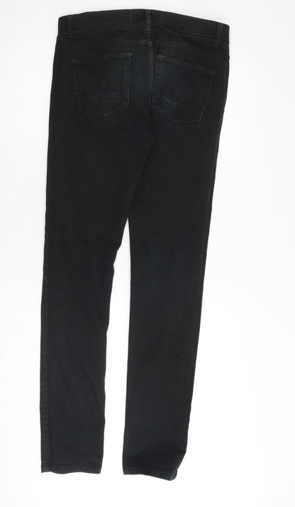 Mens UK Size 30 in Topman Slim Fit Skinny Black Jeans