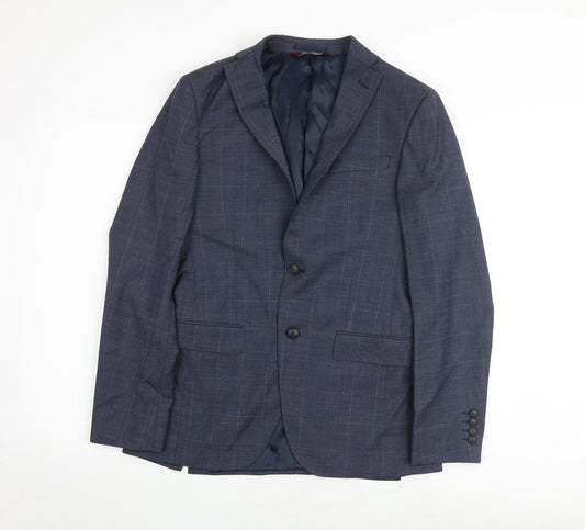 Mens UK Size 36 Marks and Spencer Regular Blue Suit Jacket