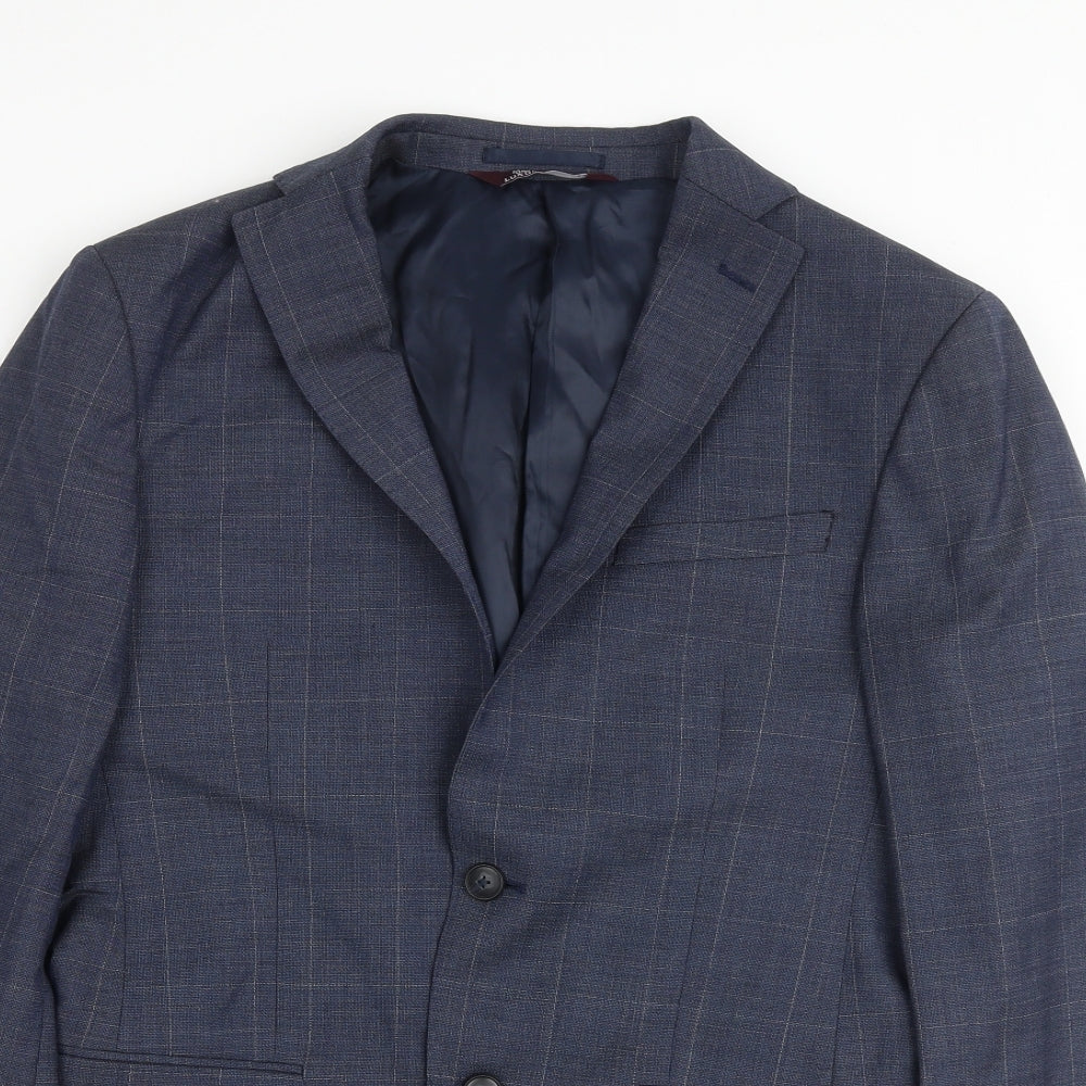 Mens UK Size 36 Marks and Spencer Regular Blue Suit Jacket