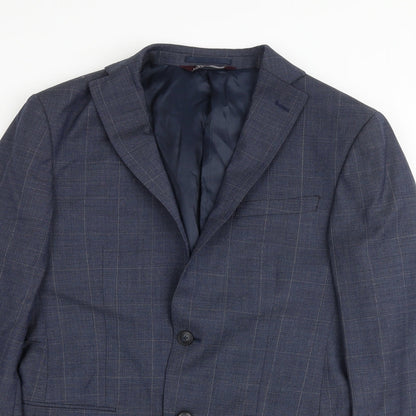 Mens UK Size 36 Marks and Spencer Regular Blue Suit Jacket