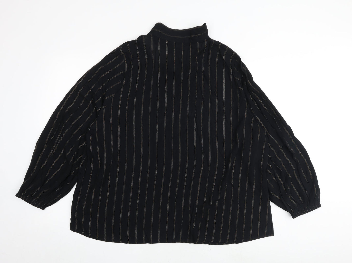 Womens UK Size 22 Marks and Spencer Black Basic Blouse