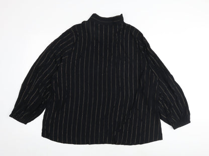 Womens UK Size 22 Marks and Spencer Black Basic Blouse