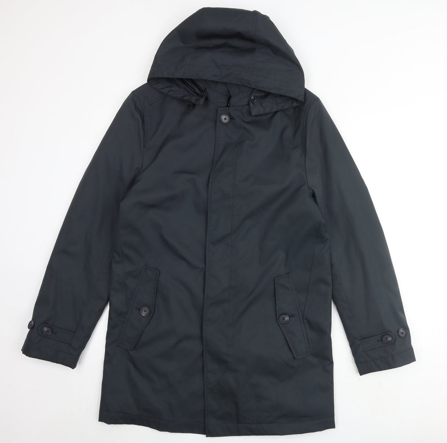 Mens UK Size S Marks and Spencer Green Rain Coat
