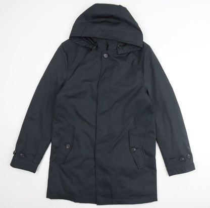 Mens UK Size S Marks and Spencer Green Rain Coat