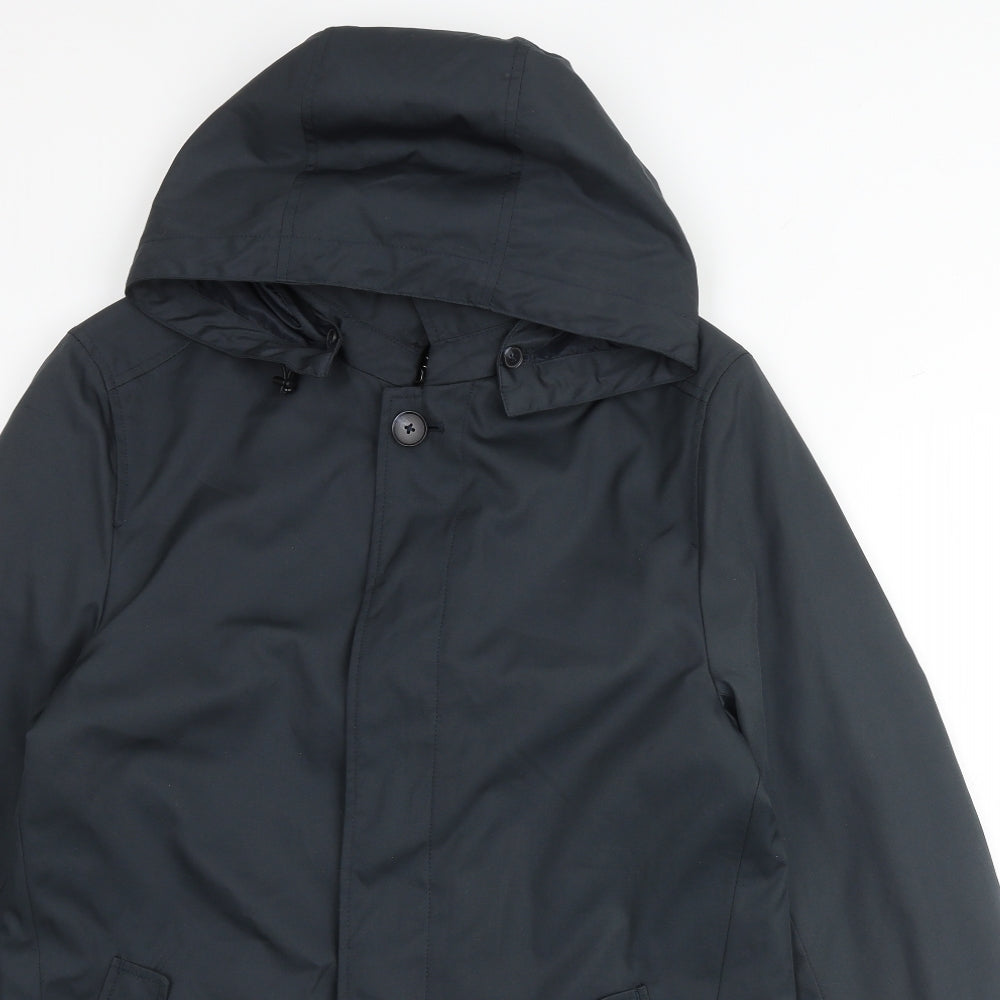 Mens UK Size S Marks and Spencer Green Rain Coat