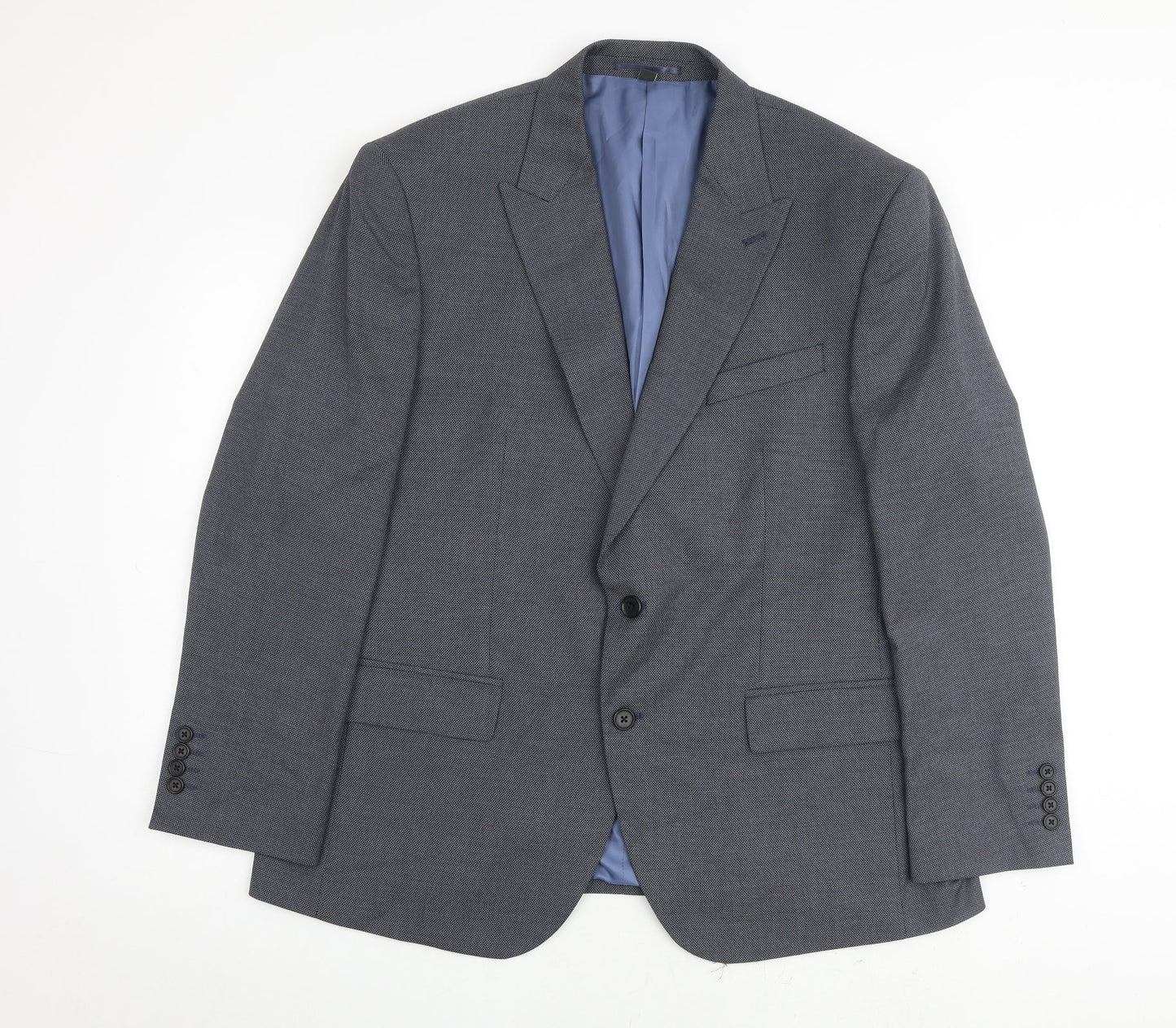 Mens UK Size 42 Marks and Spencer Regular Blue Suit Jacket