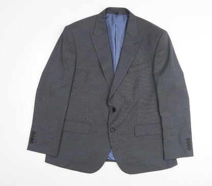 Mens UK Size 42 Marks and Spencer Regular Blue Suit Jacket
