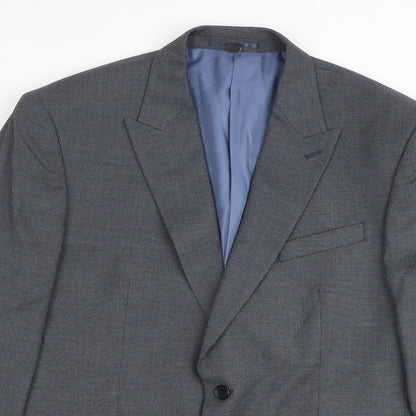 Mens UK Size 42 Marks and Spencer Regular Blue Suit Jacket