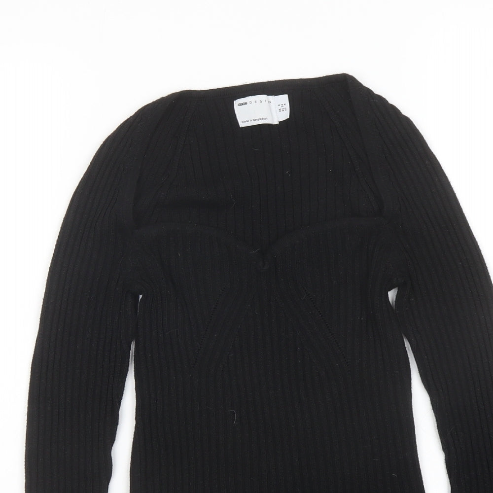 Womens UK Size 8 ASOS Black Pullover Jumper