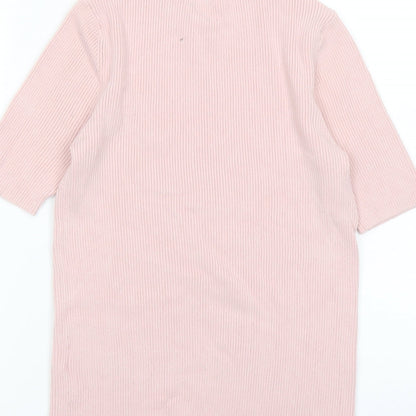 Womens UK Size M Marks and Spencer Pink Pullover Jumper