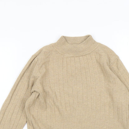Womens UK Size 10 Marks and Spencer Beige Pullover Jumper
