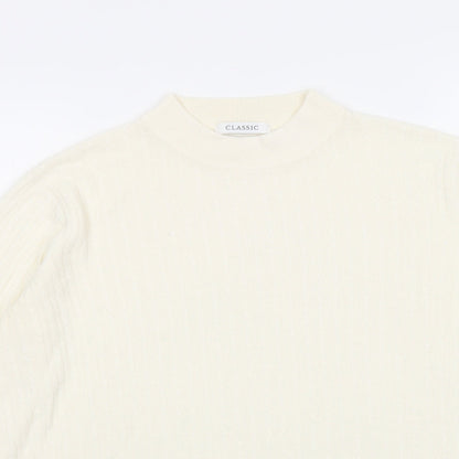 Womens UK Size 16 Classic Ivory Pullover Jumper