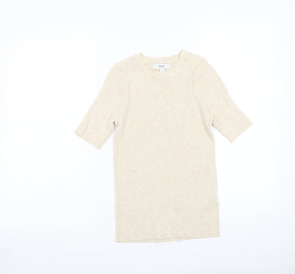 Womens UK Size S Marks and Spencer Beige Pullover Jumper