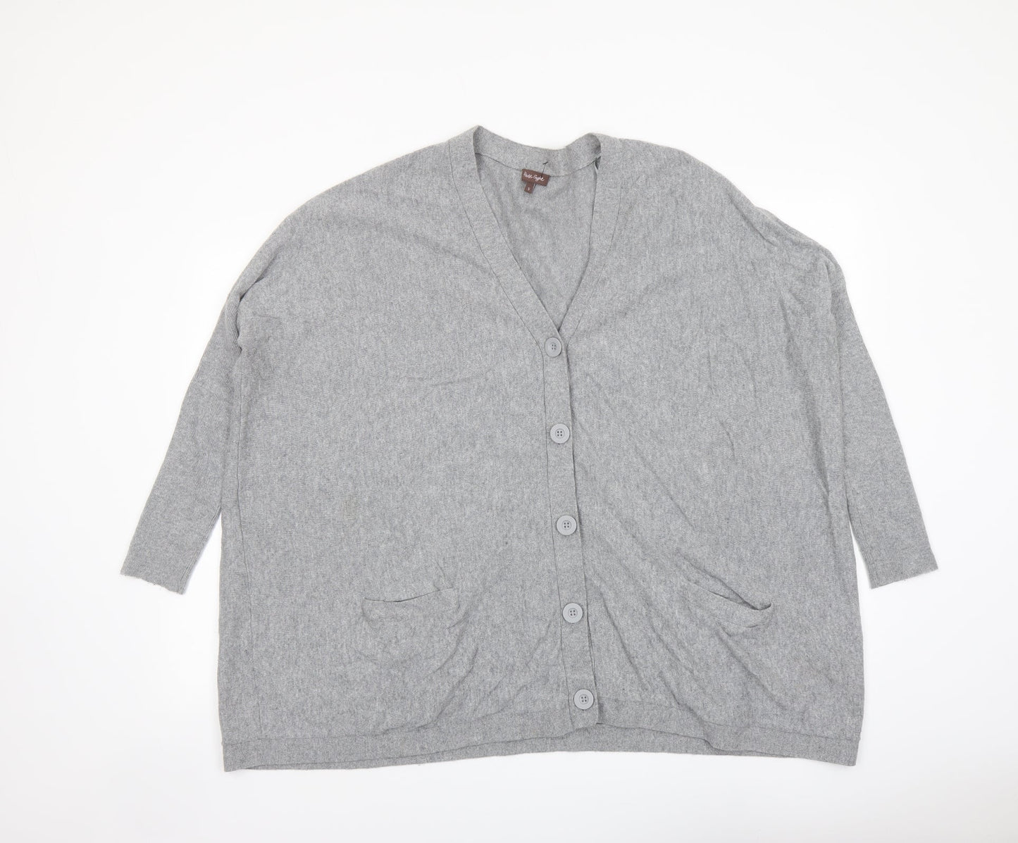 Womens UK Size S Phase Eight Grey Cardigan Jumper