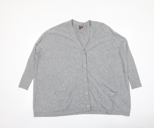 Womens UK Size S Phase Eight Grey Cardigan Jumper