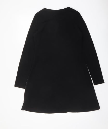 Gap Womens Black Polyester A-Line Size S Round Neck Pullover