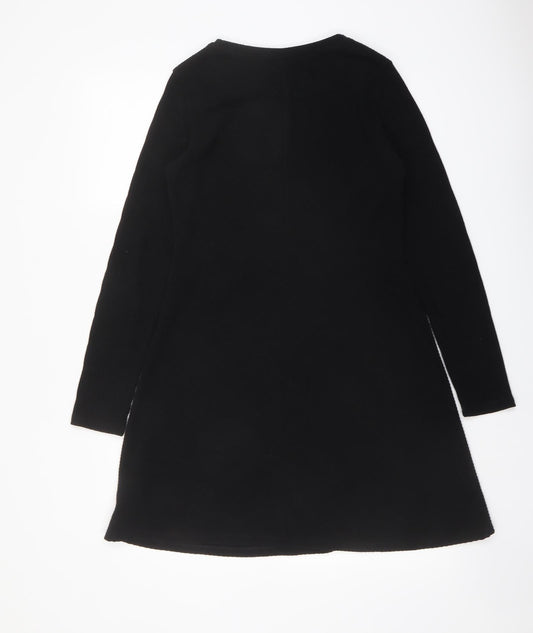 Gap Womens Black Polyester A-Line Size S Round Neck Pullover