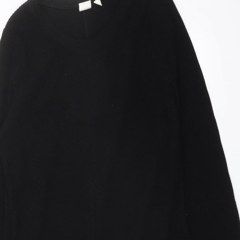 Gap Womens Black Polyester A-Line Size S Round Neck Pullover