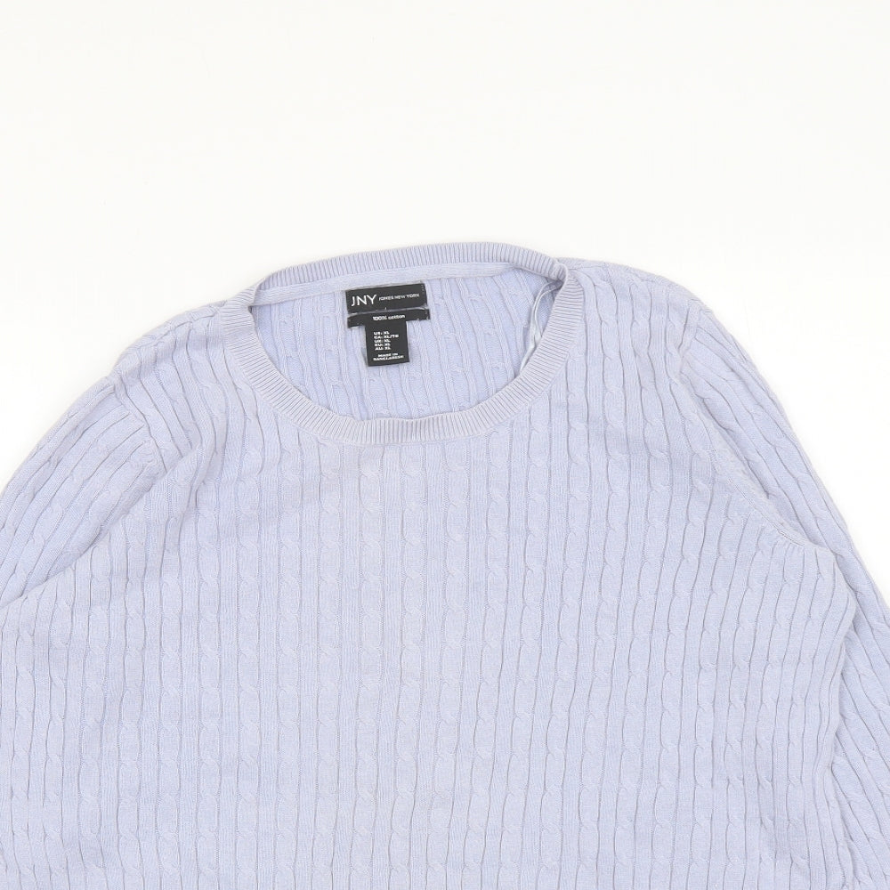 Womens UK Size XL Jones New York Blue Pullover Jumper
