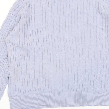 Womens UK Size XL Jones New York Blue Pullover Jumper