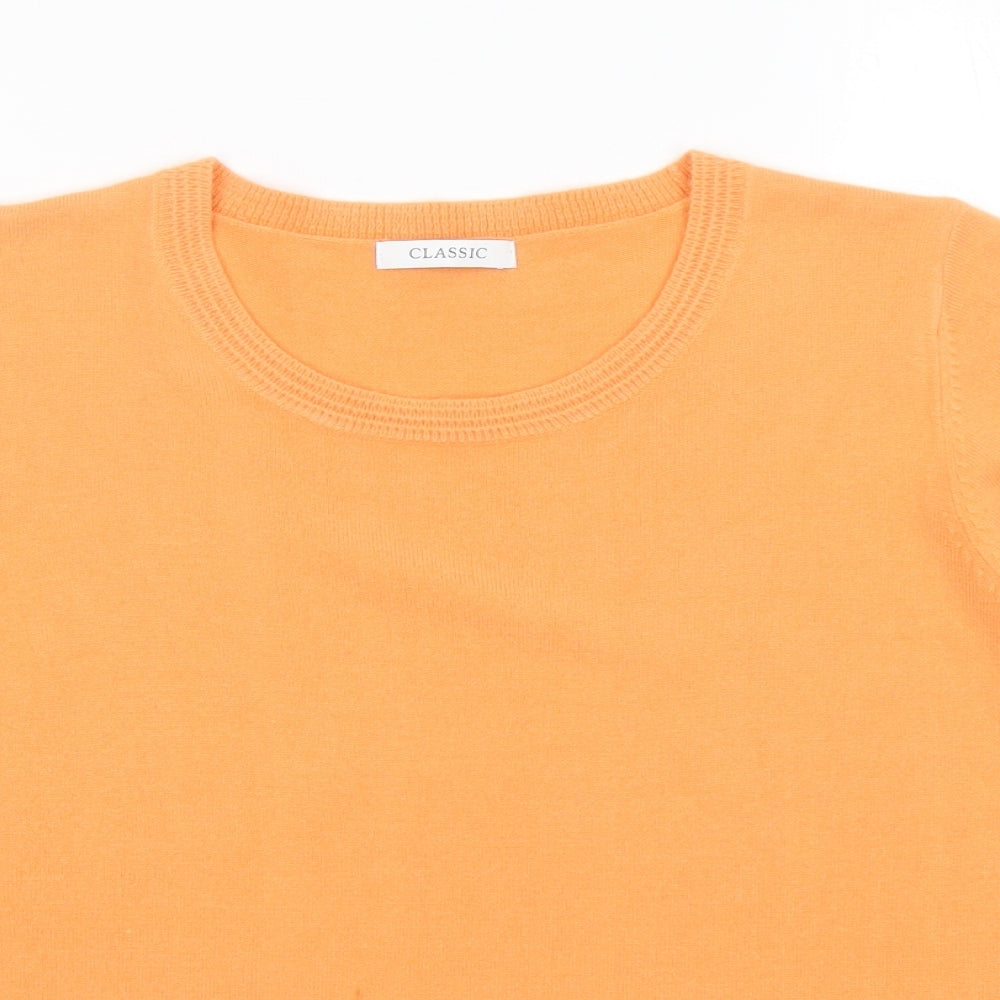 Womens UK Size 16 Classic Orange Pullover Jumper