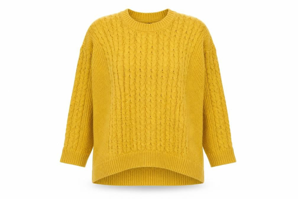 Womens UK Size M H&M Yellow Pullover Jumper