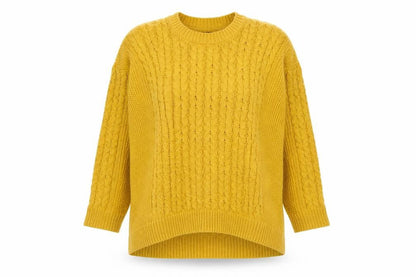 Womens UK Size M H&M Yellow Pullover Jumper
