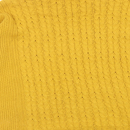 Womens UK Size M H&M Yellow Pullover Jumper