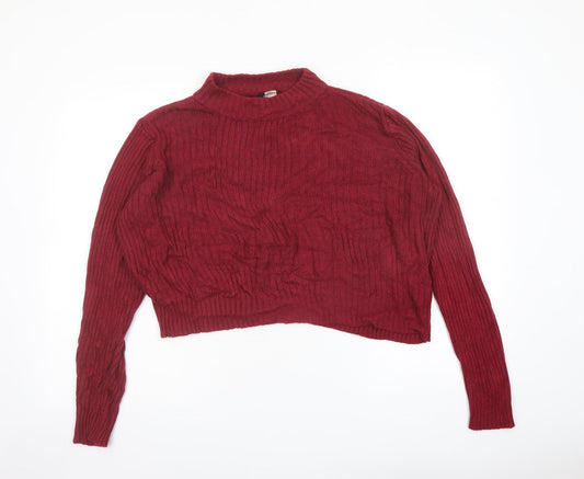 Womens UK Size M H&M Red Pullover Jumper