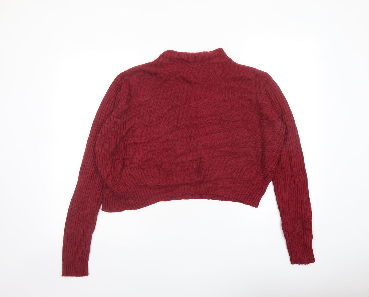 Womens UK Size M H&M Red Pullover Jumper