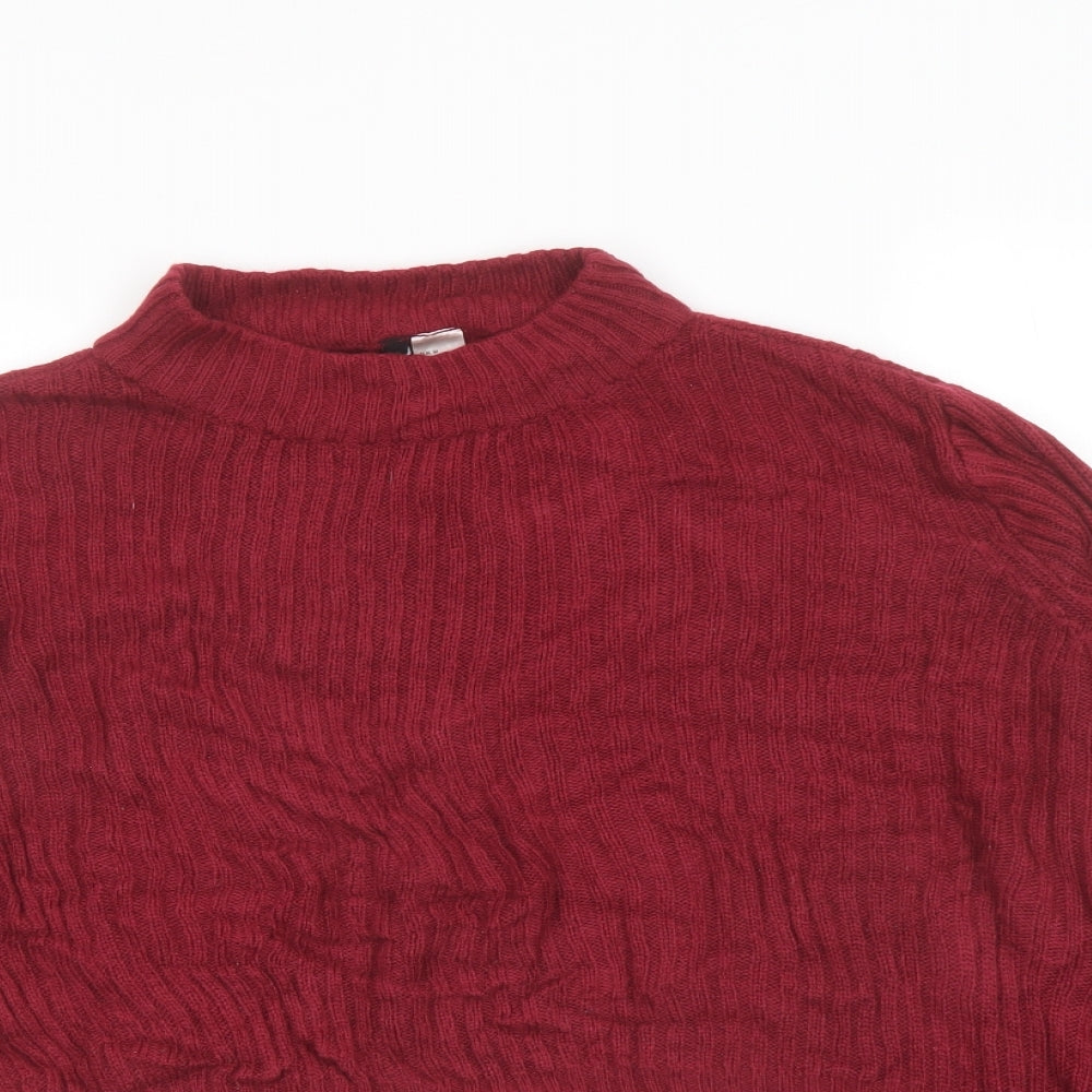 Womens UK Size M H&M Red Pullover Jumper