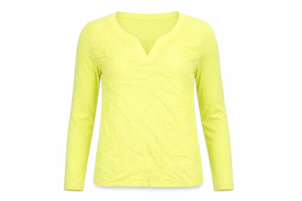 Womens UK Size S Sandwich Yellow Basic Blouse