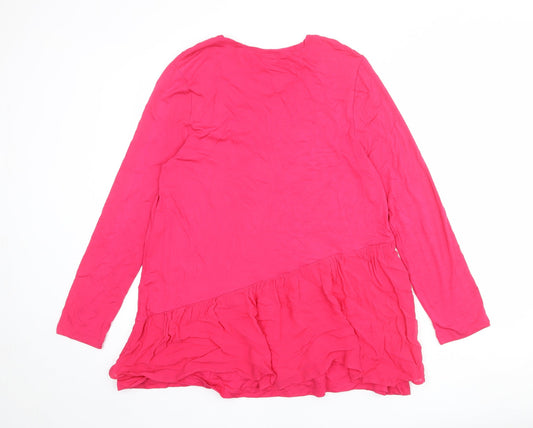 Womens UK Size 12 Together Pink Tunic Blouse