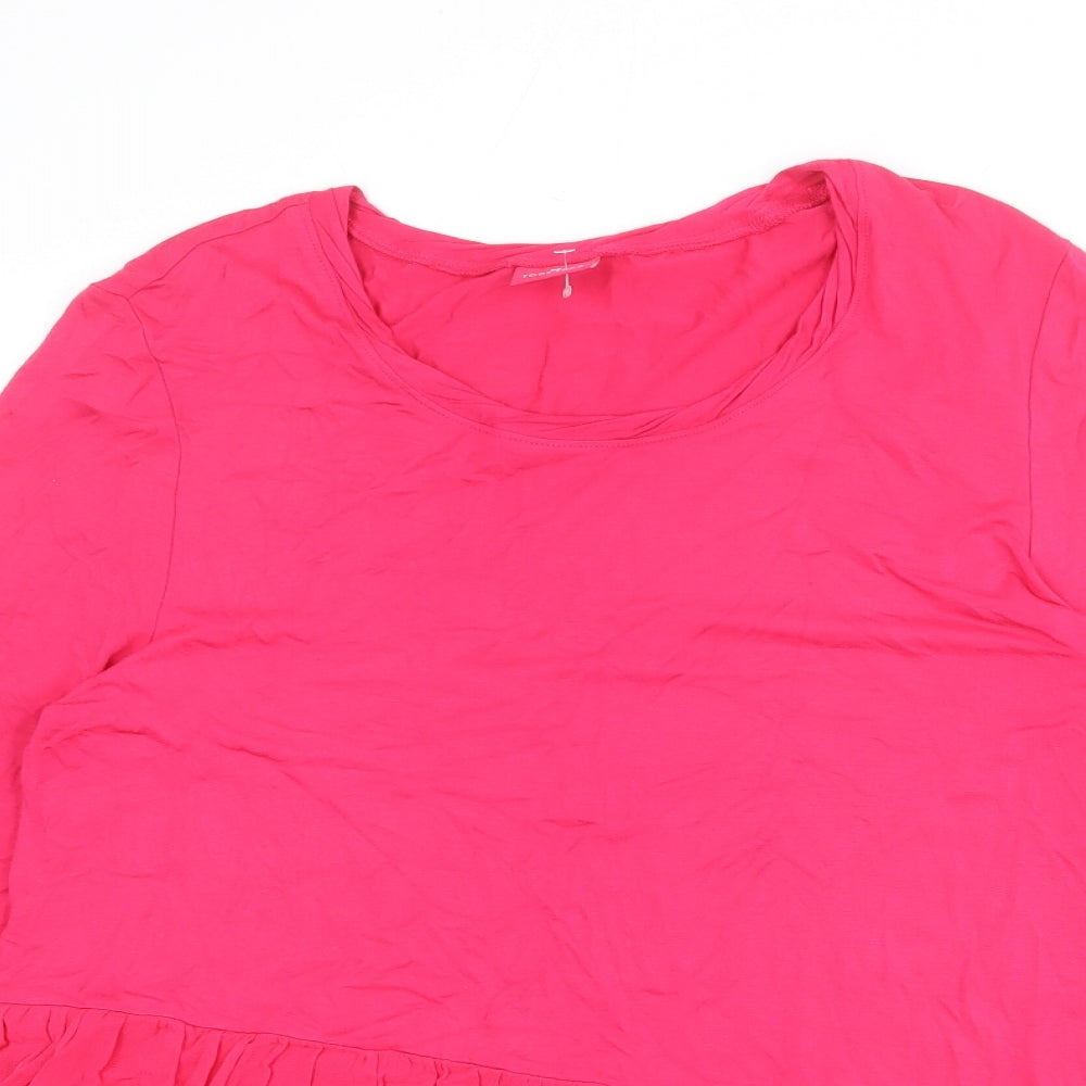 Womens UK Size 12 Together Pink Tunic Blouse