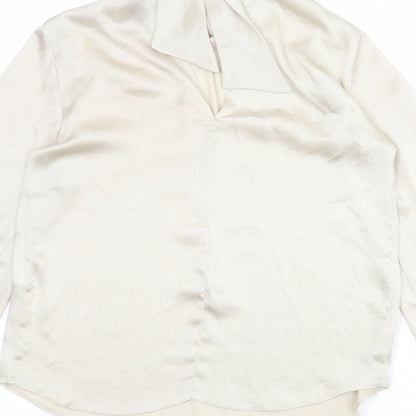 Womens UK Size 6 Dorothy Perkins Beige Basic Blouse