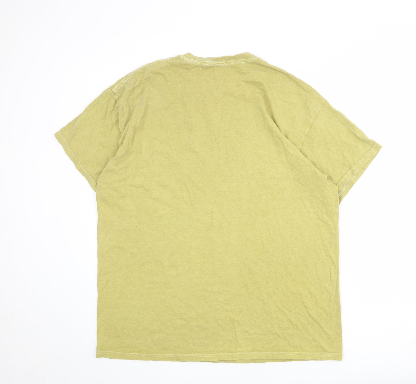 Womens UK Size M Urban Outfitters Green Basic T-Shirt