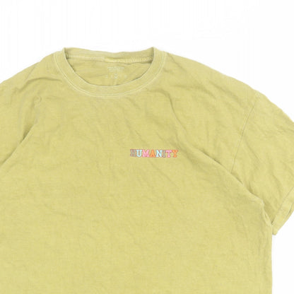 Womens UK Size M Urban Outfitters Green Basic T-Shirt
