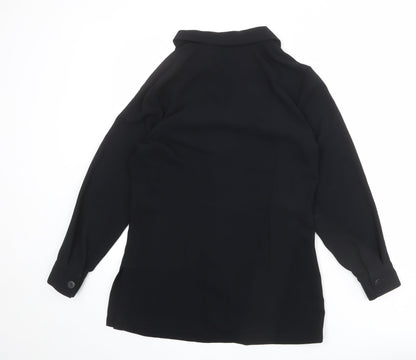 Womens UK Size 10 NEXT Black Basic Blouse