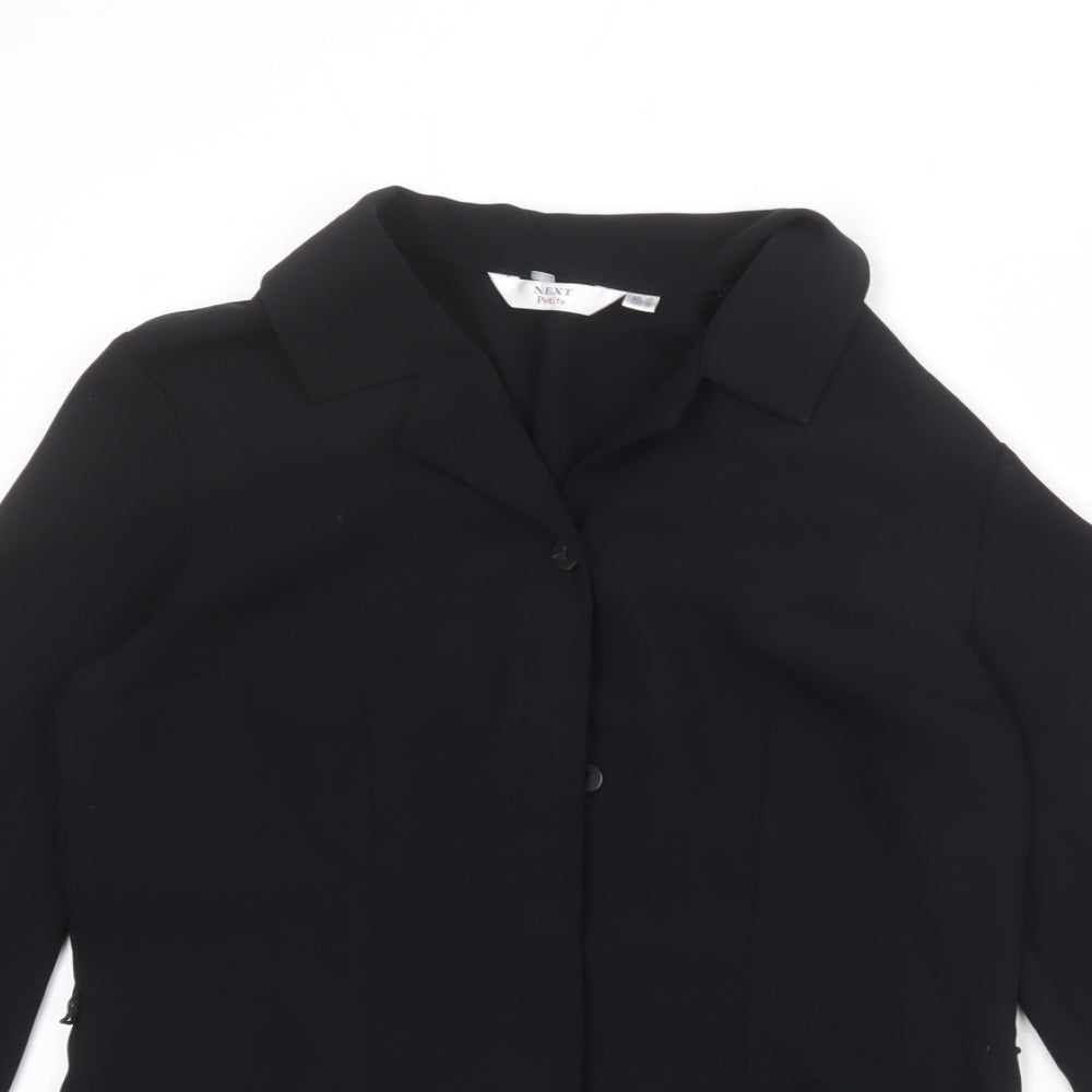 Womens UK Size 10 NEXT Black Basic Blouse