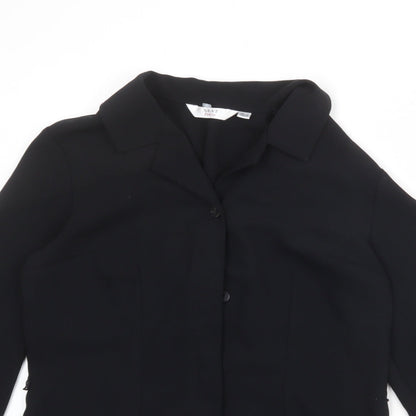 Womens UK Size 10 NEXT Black Basic Blouse