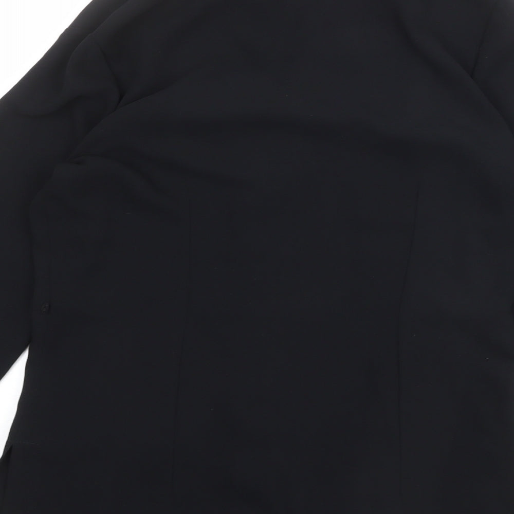 Womens UK Size 10 NEXT Black Basic Blouse