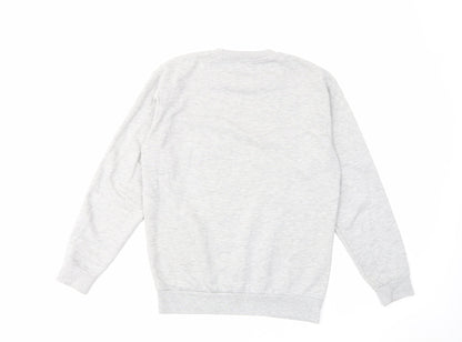 Zara Womens Grey Cotton Pullover Sweatshirt Size S Pullover