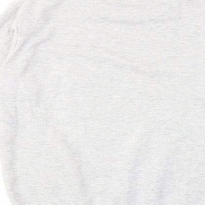 Zara Womens Grey Cotton Pullover Sweatshirt Size S Pullover
