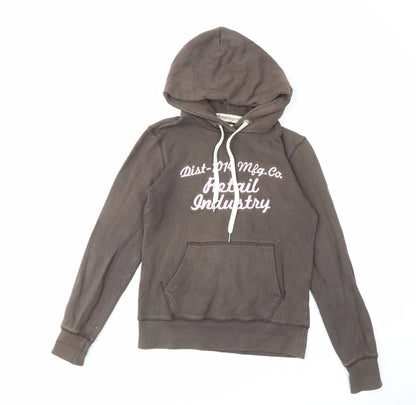 H&M Womens Brown Cotton Pullover Hoodie Size S Pullover