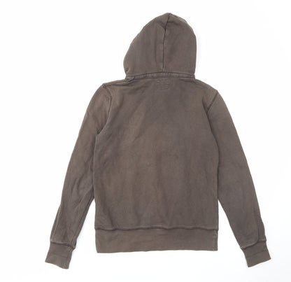 H&M Womens Brown Cotton Pullover Hoodie Size S Pullover