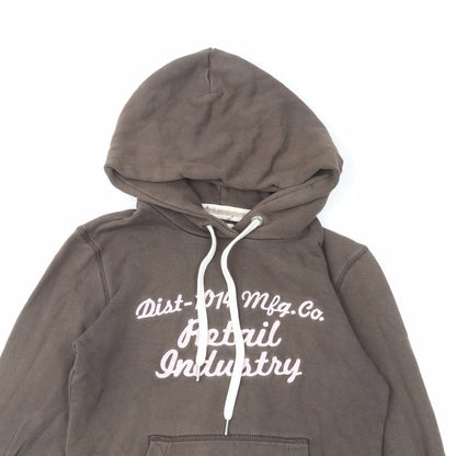 H&M Womens Brown Cotton Pullover Hoodie Size S Pullover
