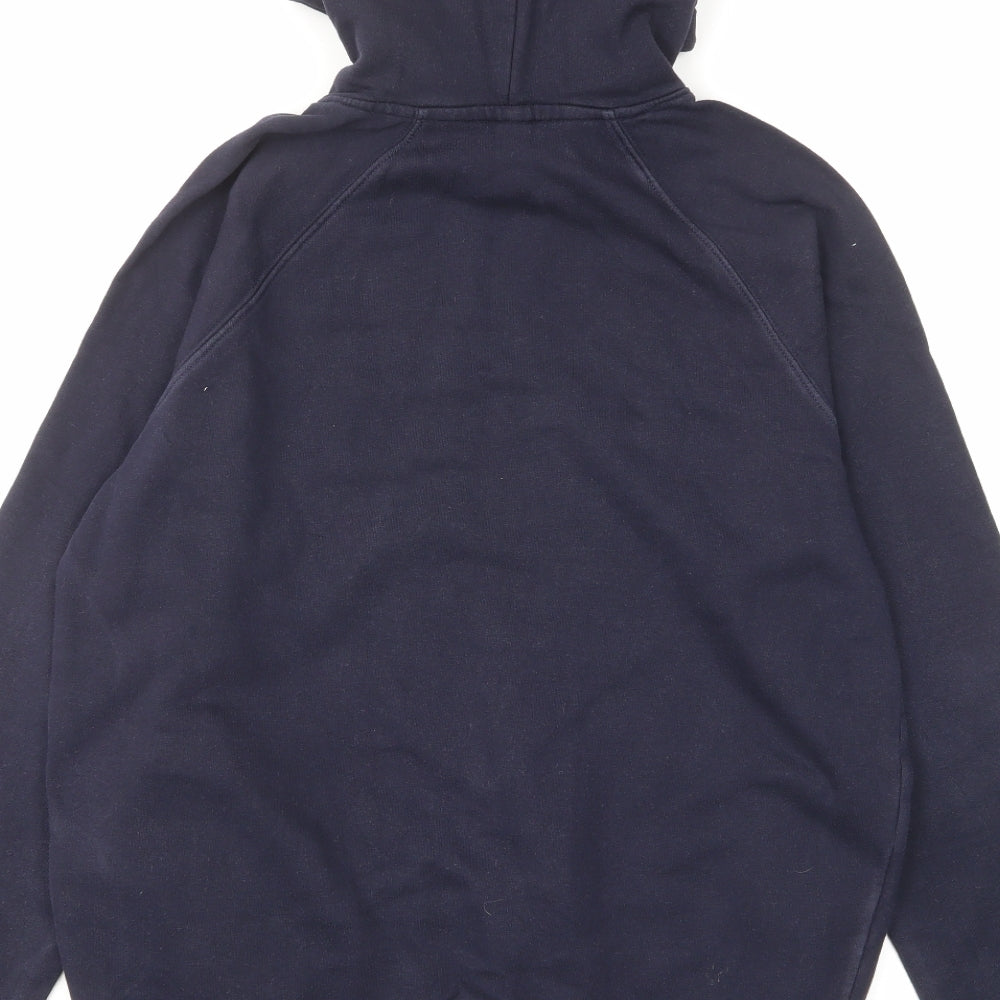 Earth Positive Girls Blue Cotton Pullover Hoodie Size S Pullover