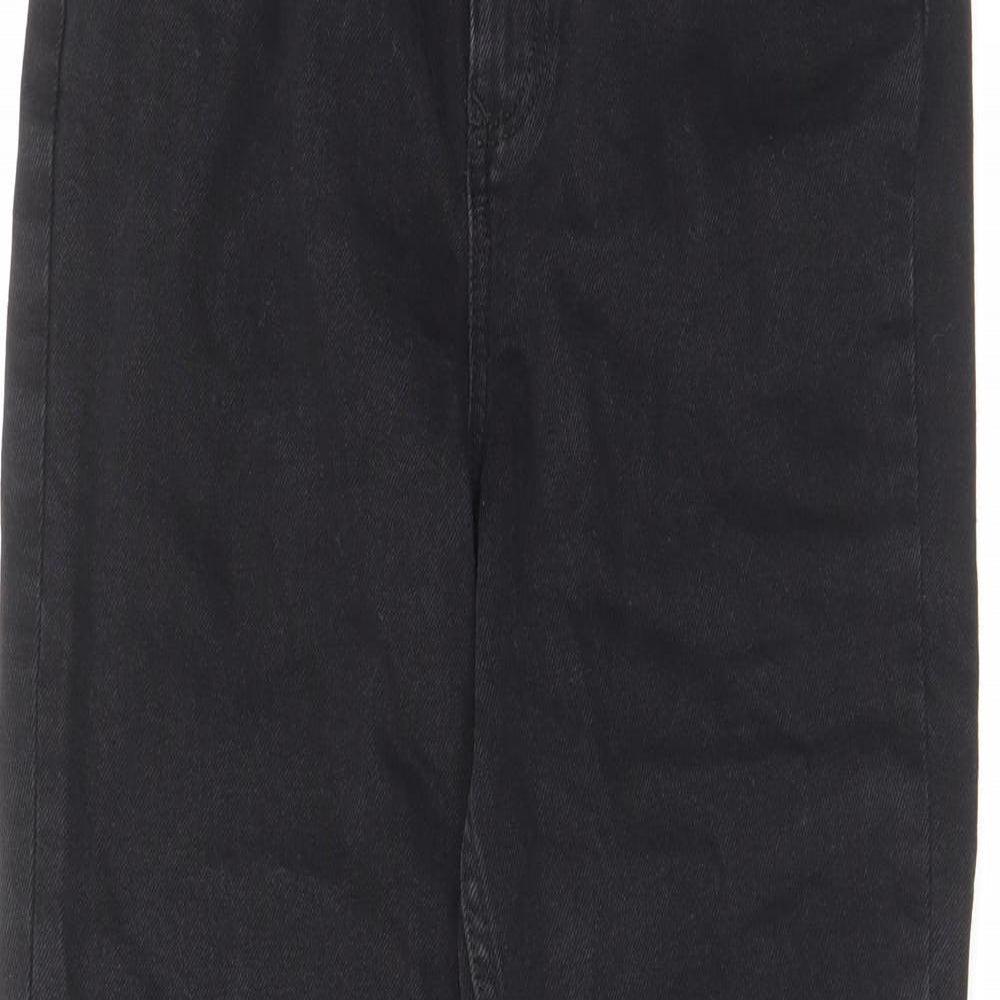 F&F Womens Black Cotton Skinny Jeans Size 6 L26 in Regular Zip